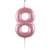 Bougie Chiffre 8 - Rose Pastel