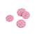 Bouton 2 trous flocon rose