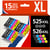 123CONSOMMABLES - PGI525 CLI526 - Cartouches d'encre compatible avec Canon 525 526 pour PIXMA MG5150 MG5350 MG6150 IX6550 MX715 MX885 MX895 IP4850 IP4950 IP6550 (6 Noir / 3 Cyan / 3 Magenta / 3 Jaune) - 123CONSOMMABLES