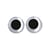 Yeux mobiles en plastique à coller 8 mm, 10 pces