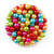 MégaCréa DIY - Perles nacrées rondes multicolores 0,8 cm 130 pièces
