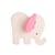 Elephant rose hochet de dentition - Lanco Toys
