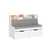 SoBuy KMB66-W Coffre à Jouets Enfants, Banc de Rangement pour Enfants avec Bibliothèque, 2 Tiroirs sur Roulettes et Coussin d'assise