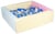 Piscine à balles carrée avec 300 balles – rose, bleu, jaune p/transparent, blanc, bleu, gris, argent - Velinda