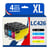 123CONSOMMABLES - LC426XL - Pack 4 cartouches compatibles avec Brother LC 426 LC426XL pour Brother MFC-J4335DW MFC-J4340DW MFC-J4535DW MFC-J4540DW - 123CONSOMMABLES