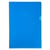 Etui carton de 100 pochettes coin PVC lisse haute résistance 13/100e - A4 - Bleu - Exacompta
