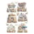 1 feuille de papier de riz 22 x 32 cm CIAO BELLA LITTLE FLOWERS SHOPS 447