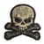 Rayher - Patch thermocollant Skull and bones 4,2cm 1 pièce