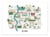 Affiche 30 x 40 cm - Rome Map - Alex Foster