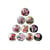 10 cabochons rond en verre assorties 25 mm FLEUR