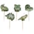5 Bougies Dinosaures Vert