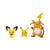 Pokémon - Pack 3 figurines Select Evolution Pichu, Pikachu, Raichu