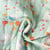 Tissu Matelassé Coton réversible Ray little sheep sur fond Vert menthe