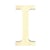 Lettre I - 19 cm - bois - Artemio