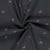 Tissu Double gaze de Coton Bob petits crabes sur fond Bleu marine