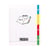 Cahier - Index - 4 en 1 - 17x22cm - Grands carreaux - 96 pages - Couverture polypro - Sans spirale - Clairefontaine