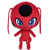 Peluche miraculous : tikki kwami 29 cm - coccinelle - peluche licence
