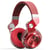 Casque Audio Sans Fil Bluetooth Avec Micro SD FM Pour Tous Smartphones Blanc Rouge YONIS