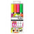 Marqueurs - Encre acrylique - 4 couleurs fluo - Pointe ronde 3mm - Tous supports