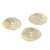 Lot de 3 boutons 100% nacre argent