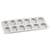 Plaque 12 madeleines - fer blanc - 395 x 200 x 17 mm
