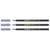 Lot de 3 feutres pointe pinceau - EDDING - Gris argent - 1-3 mm