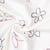Tissu Sweat léger French Terry Fleur dessinée sur fond Blanc cassé