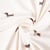 Tissu Jersey Coton imprimé Teckel en marinière sur fond Ecru