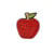 Ecusson thermocollant fruits sequins pomme 3,5cmx3cm