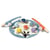 Attrape les Poissons - TOP BRIGHT - 6 Poissons Magnétiques - 2 Cannes à Pêche - Tapis en Tissu