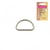 Lot de 2 passants demi-ronds argent 30mm