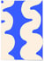 Affiche Wave Bleue | A3 : 29,7x42cm