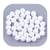 Lot de 200 Perles Opaque Acrylique Blanc Diamètre 6 mm - Creation Bijoux