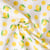 Tissu Coton imprimé Léo Citrons jaunes sur fond Blanc