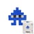 Kit mosaïque DIY pixel art - Little monster - Bleu électrique
