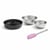 Set de 4 ustensiles de pâtisserie moule à gâteaux 2 bols et spatule Black mettallic Black mettallic Zenker  Black mettallic