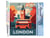 Peinture par Numéro Figured'Art Affiche Vintage Londres - Activité Manuelle Kit de Loisir Créatif DIY Numéro d'Art Complet - 40x50cm sans châssis en bois