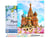 Peinture par Numéro Figured'Art avec Cadre - Cathédrale St Basil - Kit de Loisir Créatif DIY Numéro d'Art Complet - 40x50cm toile tendue sur châssis
