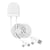 XOOPAR Câble de Charge et de Transfert 4 en 1 USB A+C/USB C+Lightning Ice-Tag Blanc