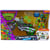 Coffret tortues ninja moto de combat + figurine léonardo 12 cm + 4 accessoires - tmnt - turtles mutant mayhem - giochi preziosi