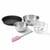 Set pâtisserie avec moule à quiche lorraine 28 cm antiadhésif, 2 bols à mixer, verre mesureur et spatule Zenker