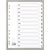 Intercalaires imprimés à touches plastifiées - 12 touches January/December - Mylar - Blanc - x 10 - Exacompta