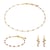 Collier, bracelet et boucles d'oreilles Elyssa en pierres Grenat - Sloya