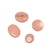 Lot de 3 boutons à queue nylon recylé beige