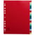 Intercalaires imprimés alphabétique PP couleurs 12/100e - 20 positions - A4+ - Assorties vives - x 20 - Exacompta