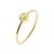 Bague Gemia en pierre Péridot plaqué or taille 60 - Sloya