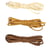 MégaCréa DIY - Lacet plat en suédine Ecru ocre brun clair 3 mm x 2 m