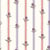 Tissu Popeline de Coton Margaux Rayé floral sur fond Ecru