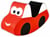Rocker Car rouge en mousse - IGLU
