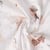 Tissu Double gaze de Coton Alya sur fond Blanc